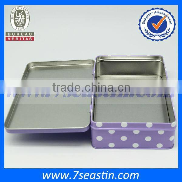 christmas butter cookie box rectangular metal box