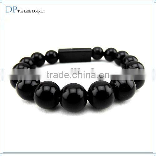 New Fashion Design Colored Beads USB Cable For Iphone For Samsung