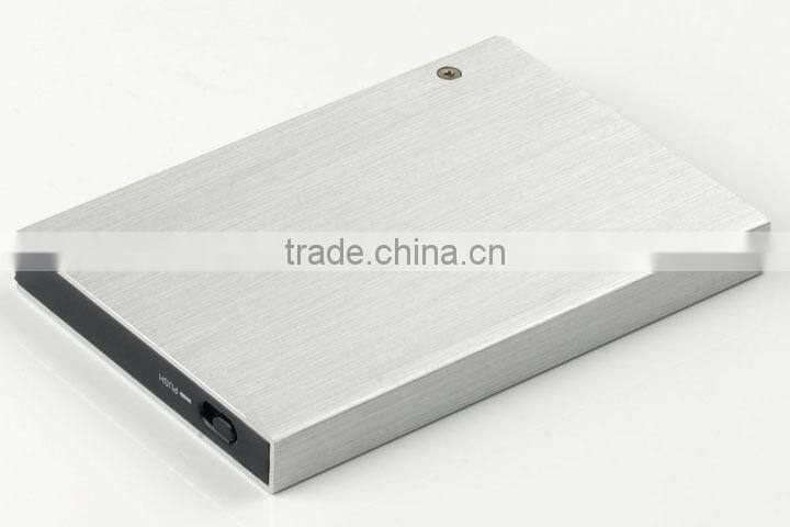 2.5" Portable HDD Enclosure with data write protected function and tool free(Aluminum Alloy)