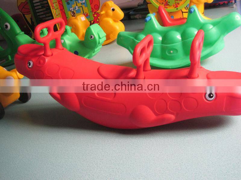 Double birds animal plastic Outdoor seesaw for sale
