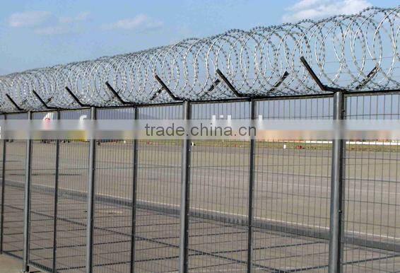 wire mesh fence/airport wire mesh fence/pvc coated wire mesh fence/ welded wire mesh fence/Razor barbed wire fence for airport