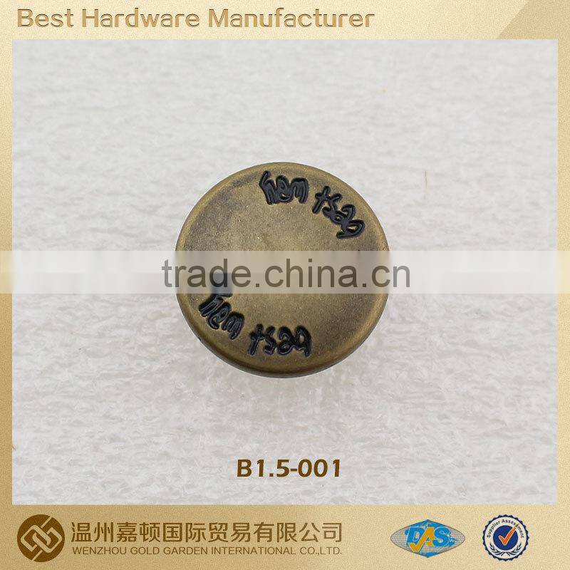 good selling snap clip buttons for clothing