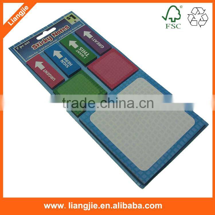 half round sticky notes,cartoon printing with memo pad