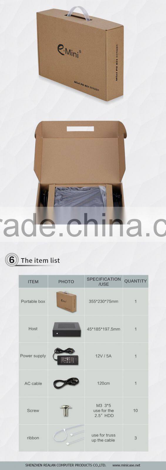 Realan T3-i5H42T1 Core i5 Mini ITX PC