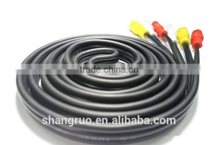 Wholesale universal black 3rca male 3.5mm audio cable for multimedia