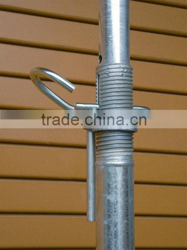 Adjustable metal post shore prop