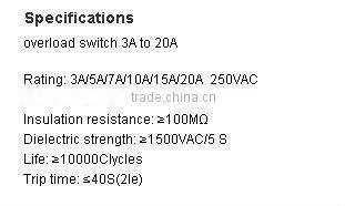 press overload protector breaker