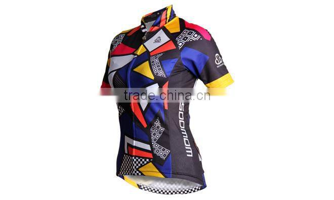 2014 summer windproof printed short sleeve cycling jerseys