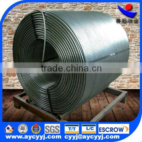 High purity CaSi or CaFe cored wires made in experienced company