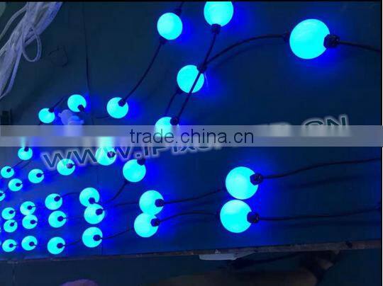 50mm Christmas led string lights rgb dmx 20pcs/string fordj nightclub