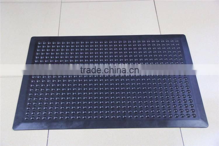 Black Rubber Conductive Interlocking Floor Mat