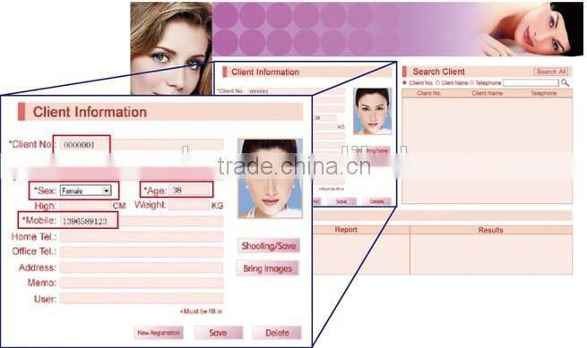 hot sell magic mirror facial skin analyzer / 3d face camera