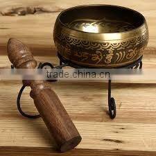 BRASS SINGING BOWL - MACHINE MADE Wicca Witch Pagan Yoga Goth New Age Reiki , Brass Singing Bowls / Metal Singing Bowls / Antiqu