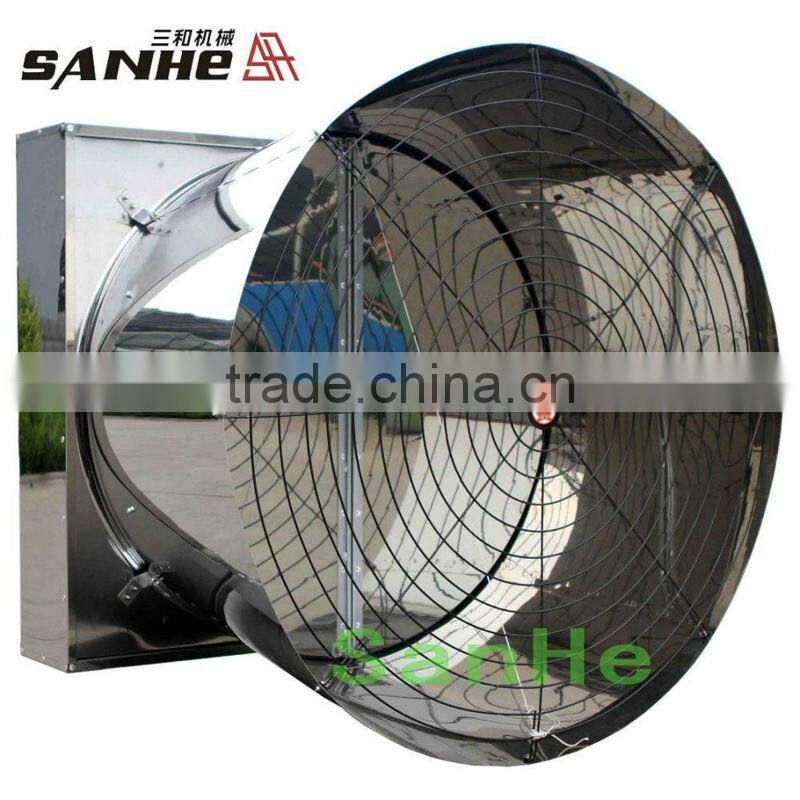 Butterfly Cone Type fully stainess steel exhaust fan for poultry farm chicken house