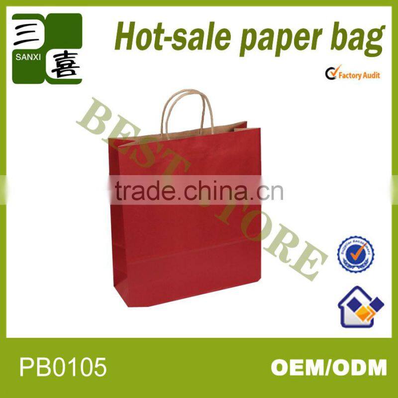 Kraft paper bag for clothes with best price made by machine