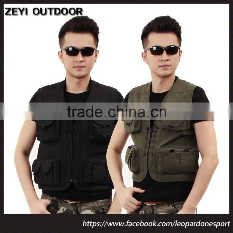 Outdoor Photographer Reporter Vest Plus Size fishing Waistcoat