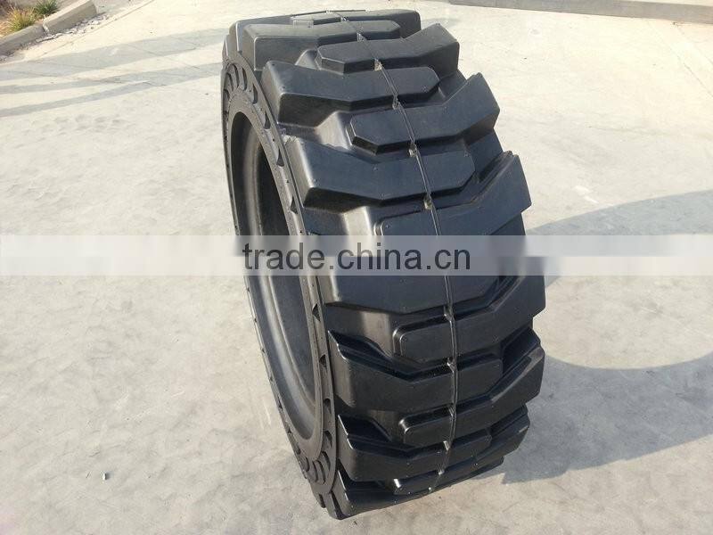Solid OTR Tires 10x16.5 12x16.5 for Bobcat wheel loaders