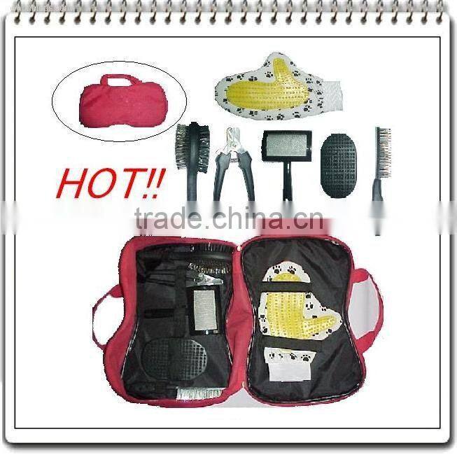 2016 pet brush gloves comb set pet makeup kit