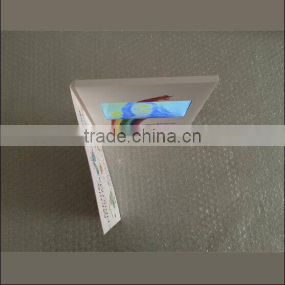 Custom printing hot sex hd lcd mp4 player video greeting card/2.3 inch digital custom video greeting card