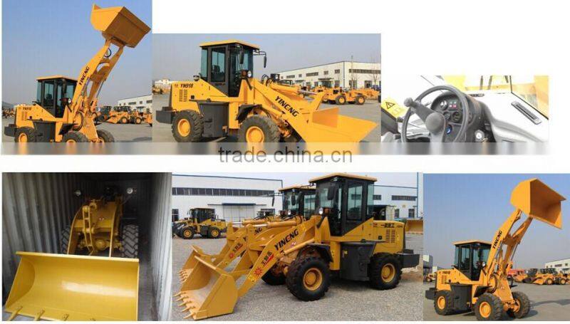 First class CE provided 1 ton front wheel loader for sale YN918 0.7cbm bucket capacity adopt Changchai engine