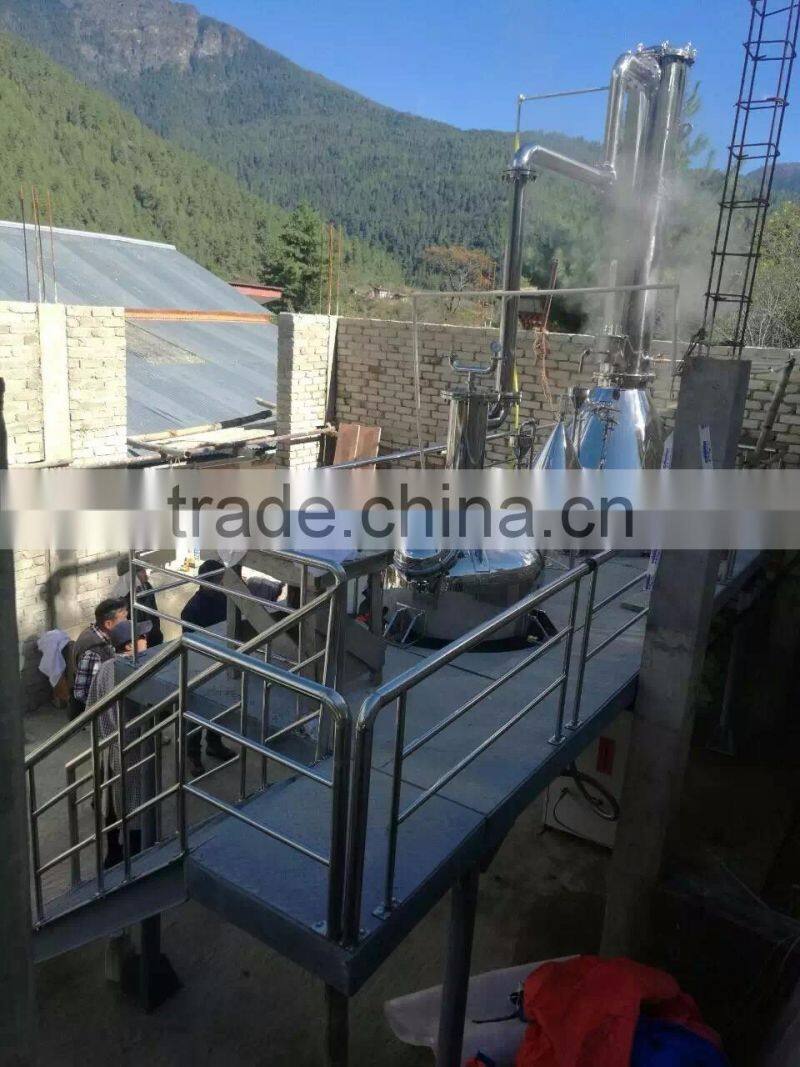 Large scale essential oil steam distillation equipment