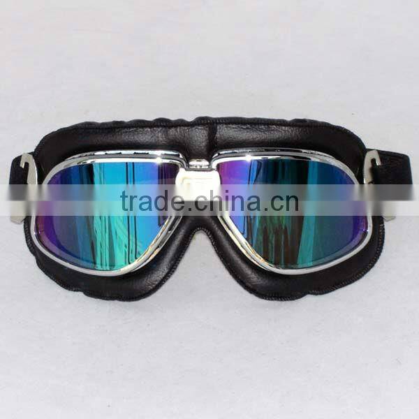 Aviator Pilot Cruiser Motorcycle Scooter Off-Road Goggle Eyewear Colour Lens