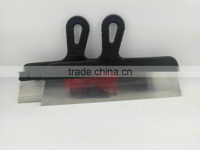 different size stainless steel plastic spatula paint tools knife set scraper wall plastering tools manure scraper with free sam