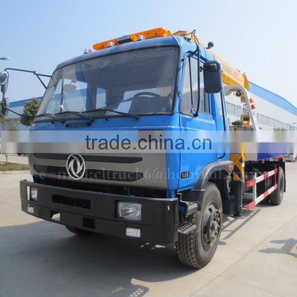 180hp 4*2 DONGFENG Tow Wrecker with Crane 8 ton