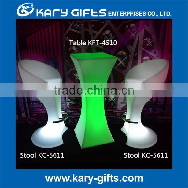 cocktail party event wedding portable led light bar table