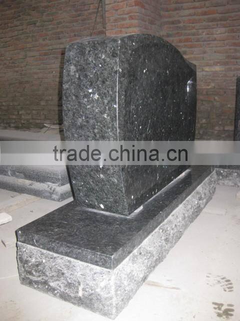 Blank emerald pearl granite tombstone