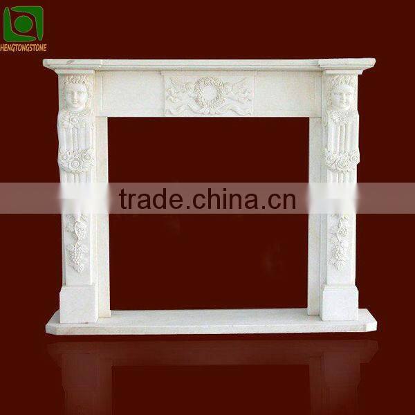 White Marble Fireplace Surround