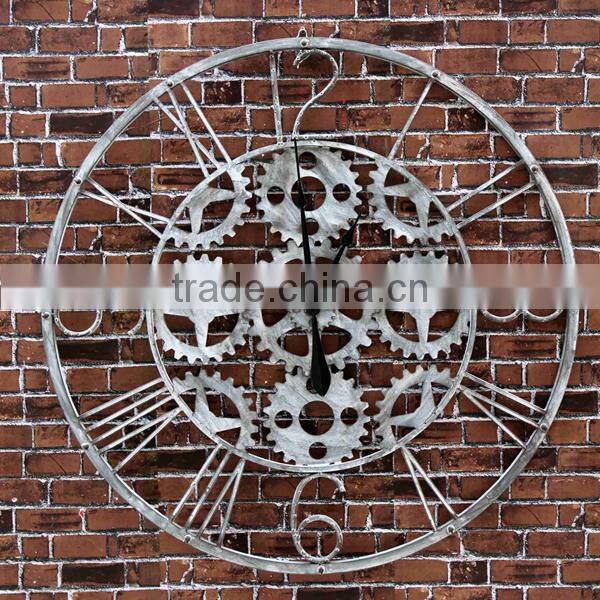 Metal Roman Numeral Clock Home decor wall clocks
