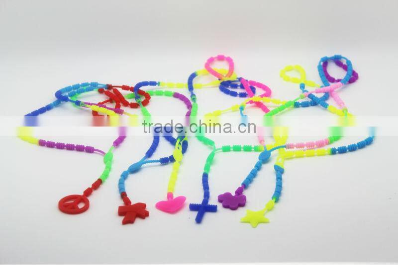 2014 hot sale food grade silicone necklace jewelry