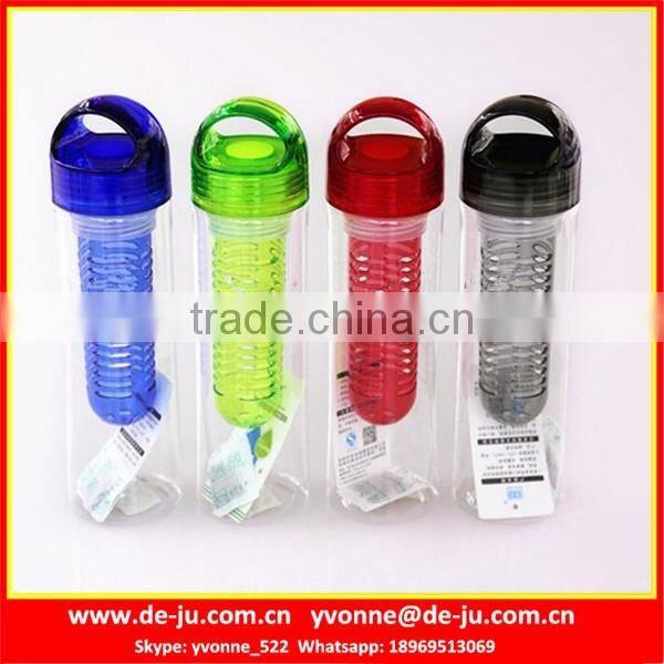 Thin Neck Handle Fruit Juice Water Bottle