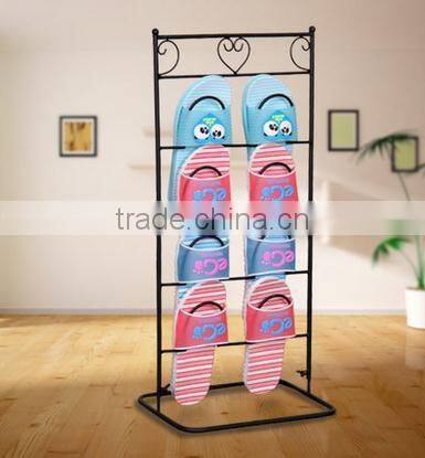 Portable shoe rack bedroom furniture iron slipper storage stand