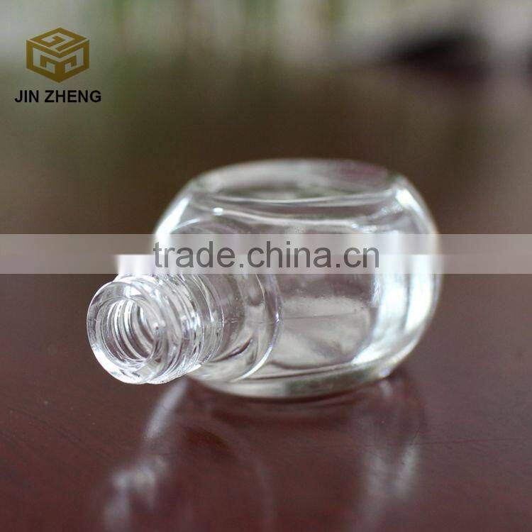unique shape 20ml empty nail polish glass bottle wholesale