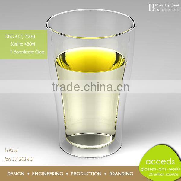 Stylish Pyrex Handmade Tall Glass Cup