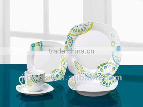 fine porcelain square 20cs dinner set
