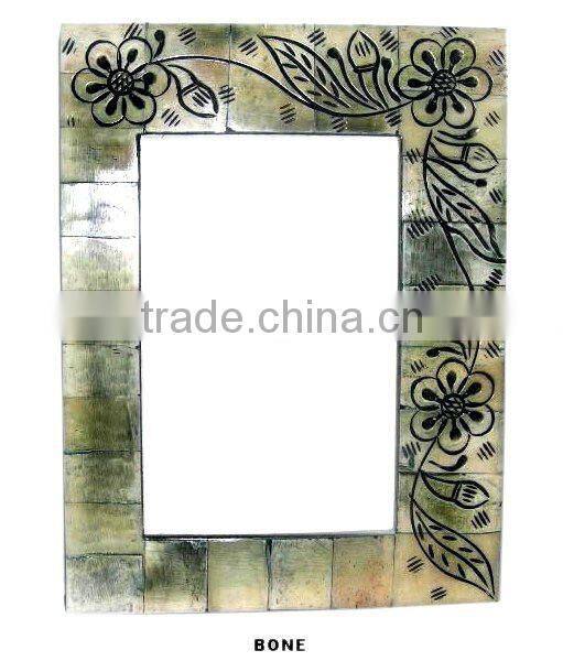 Hand Carved Bone Photo frame