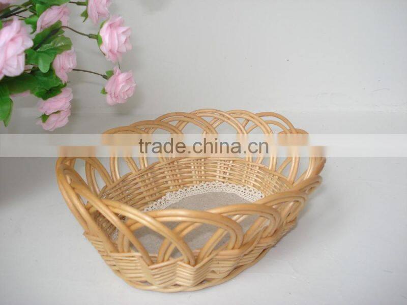 eco-friendly 100%hand woven cheap wicker bread basket