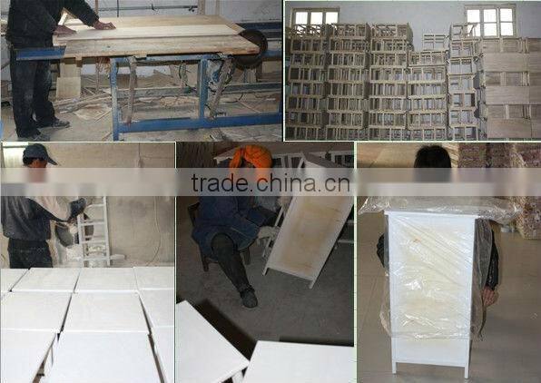 Bedroom furniture wooden storage chest with partition drawers
