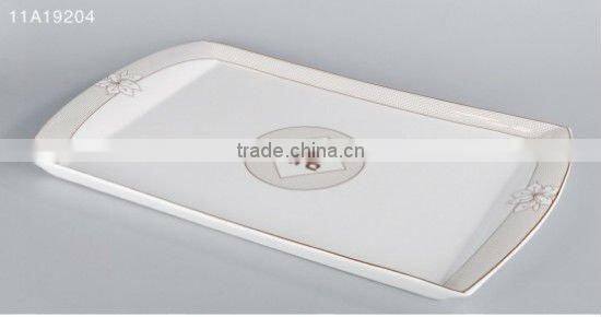 15PCS hotel white ceramic dinnerware set tableware set