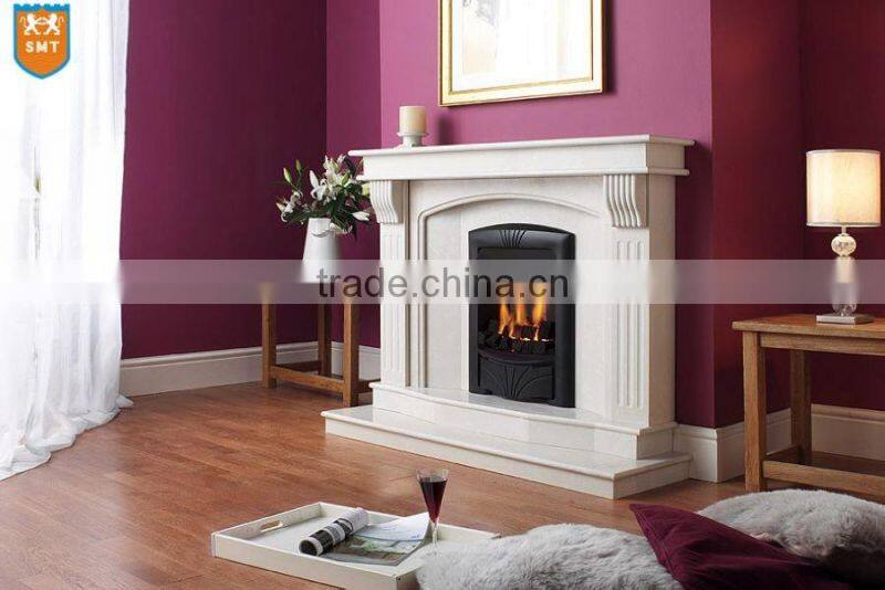 Black Granite Fireplace Hearth-Indoor Fireplace