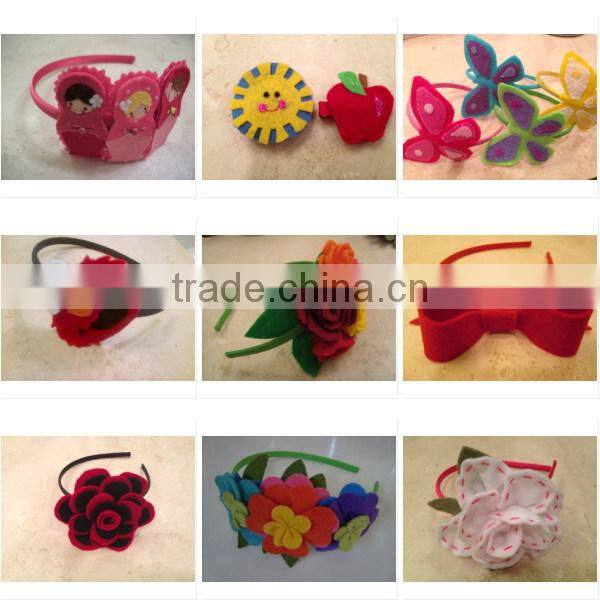 Hot new bestselling product wholesale alibaba handmade Felt spring flowers headband made in China