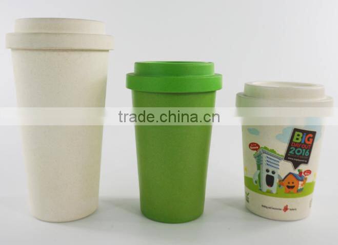 Bamboo Fiber Coffee mug with silicone band