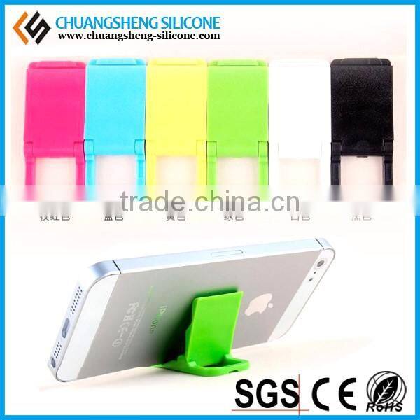 Wholesale customer logo silicone portable promotional gift mobile phone sticker