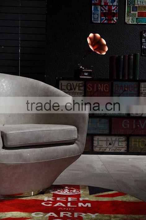 YYA027Factory customized swivel leather modern club chair