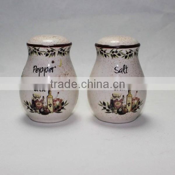 Crete Salt and Pepper Shakers Cruet Set