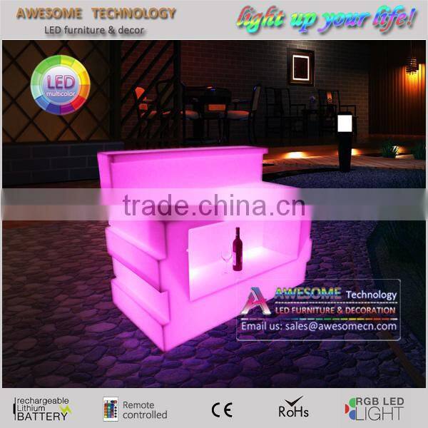 New style popular hot led furniture / glow led bar table