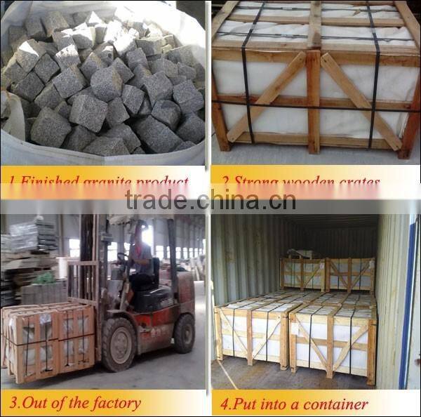 China Outdoor paving stone good price gray granite blind stone